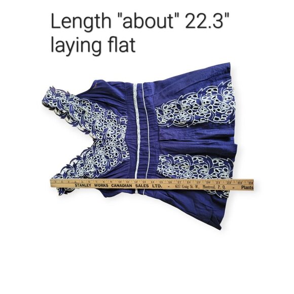 Anthropologie Floreat Cotton Lace Layered Tank delicate feminine romantic size S - Picture 8 of 10